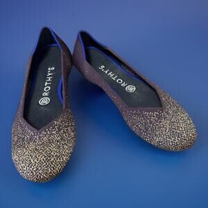 Rothy’s 8 Plum Knit Pointed Toe Flats